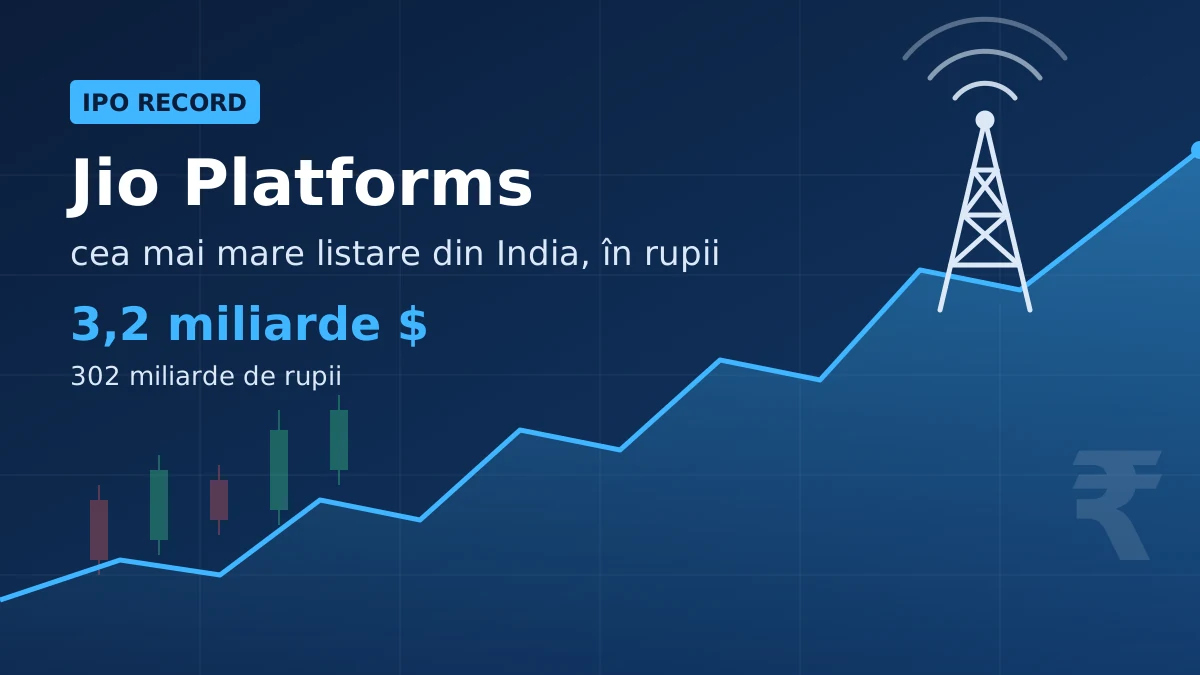 Jio Platforms lansează cel mai mare IPO din istoria Indiei: 3,2 miliarde de dolari